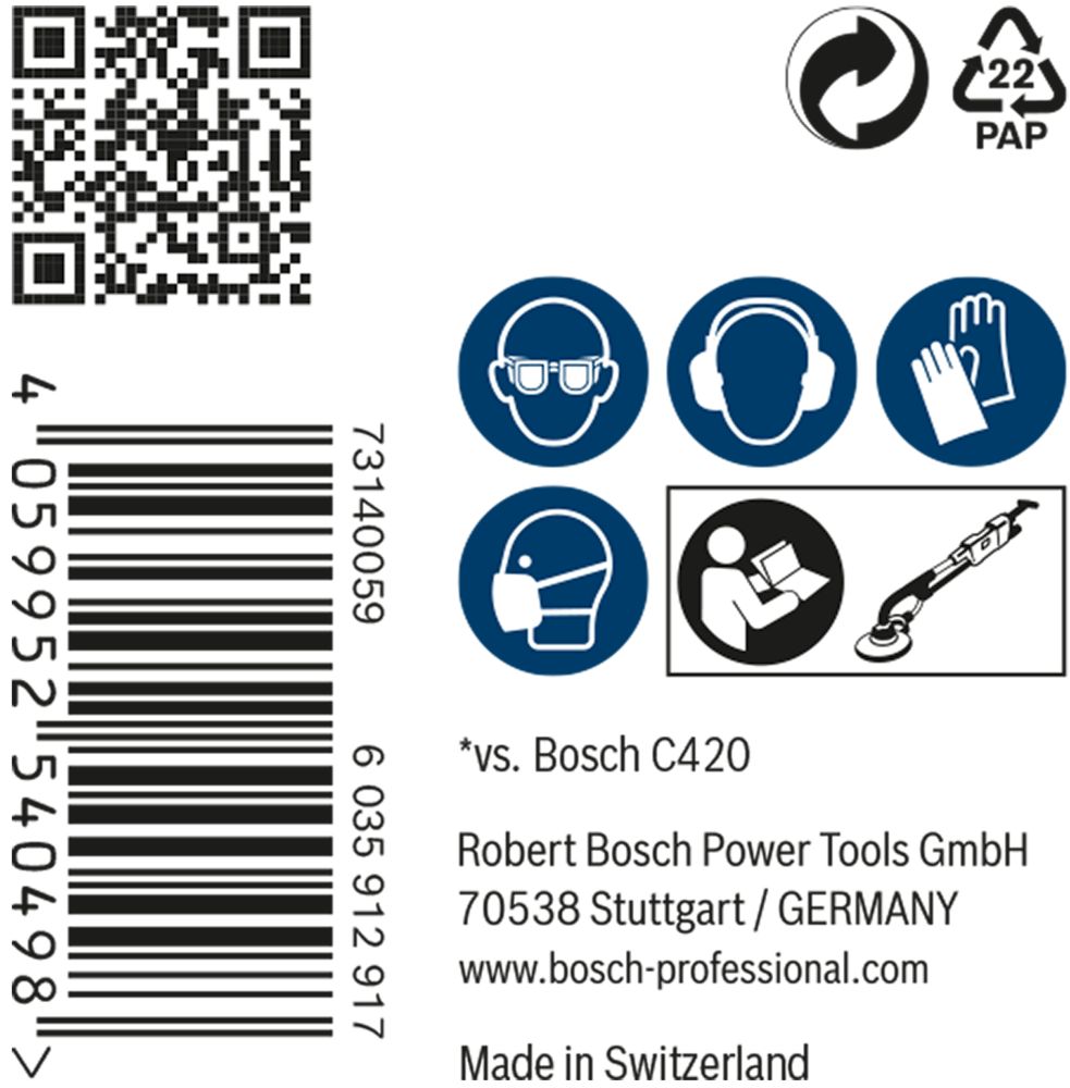 Bosch EXPERT M480 Schleifnetzscheibe, 225mm, K180, 25-tlg. Produktbild img4 L