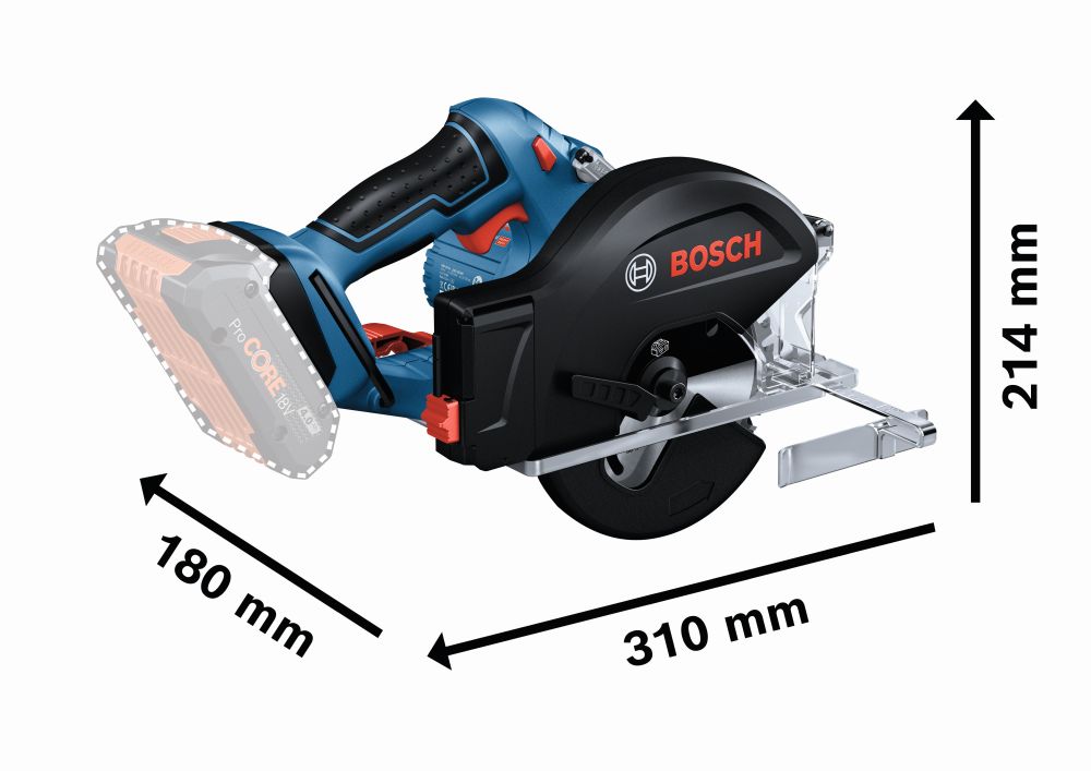 Bosch PRO Akku-Kreissäge GKM 18V-50 in L-BOXX Produktbild img3 L
