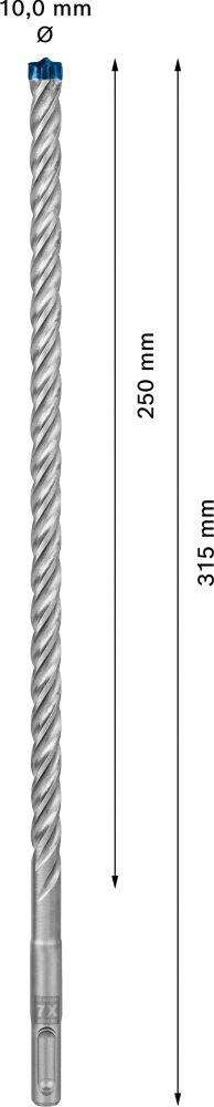 Bosch EXPERT SDS plus-7X Hammerbohrer, 10x250x315 mm Produktbild img3 L