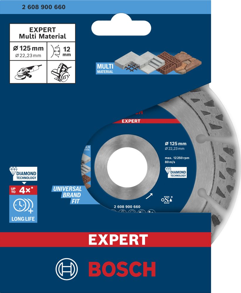 Bosch EXPERT Multi Material Diamanttrennscheibe, 125x22,23 mm Produktbild img2 L