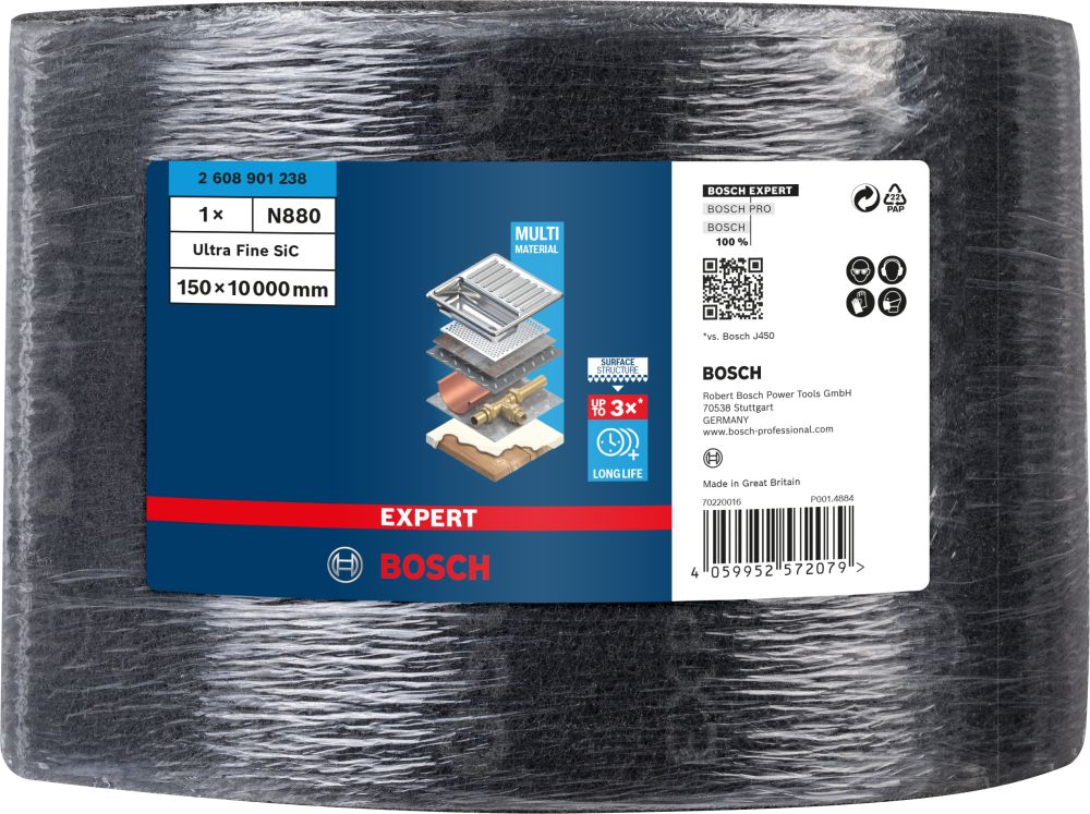 Bosch EXPERT N880 Vliesrolle, 150x10mm, Ultra feines SiC Produktbild img2 L