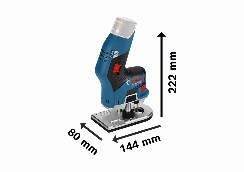 Bosch PRO Akku-Kantenfräse GKF 12V-8, 2 x Akku GBA 12V 3.0Ah in L-BOXX Produktbild img3 L