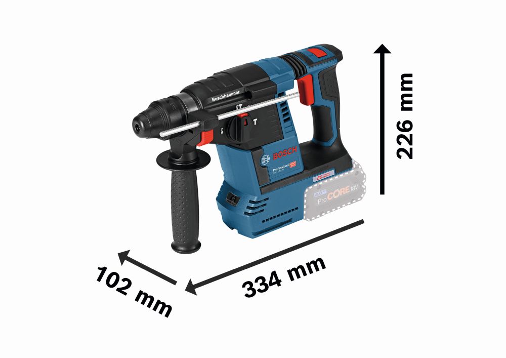 Bosch PRO Akku-Bohrhammer mit SDS plus GBH 18V-26 in L-BOXX Produktbild img3 L
