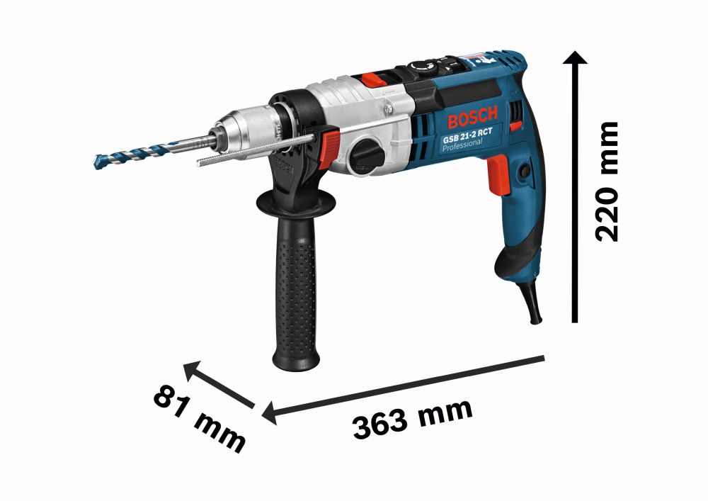 Bosch PRO Schlagbohrmaschine GSB 21-2 RCT im Handwerkerkoffer Produktbild img3 L