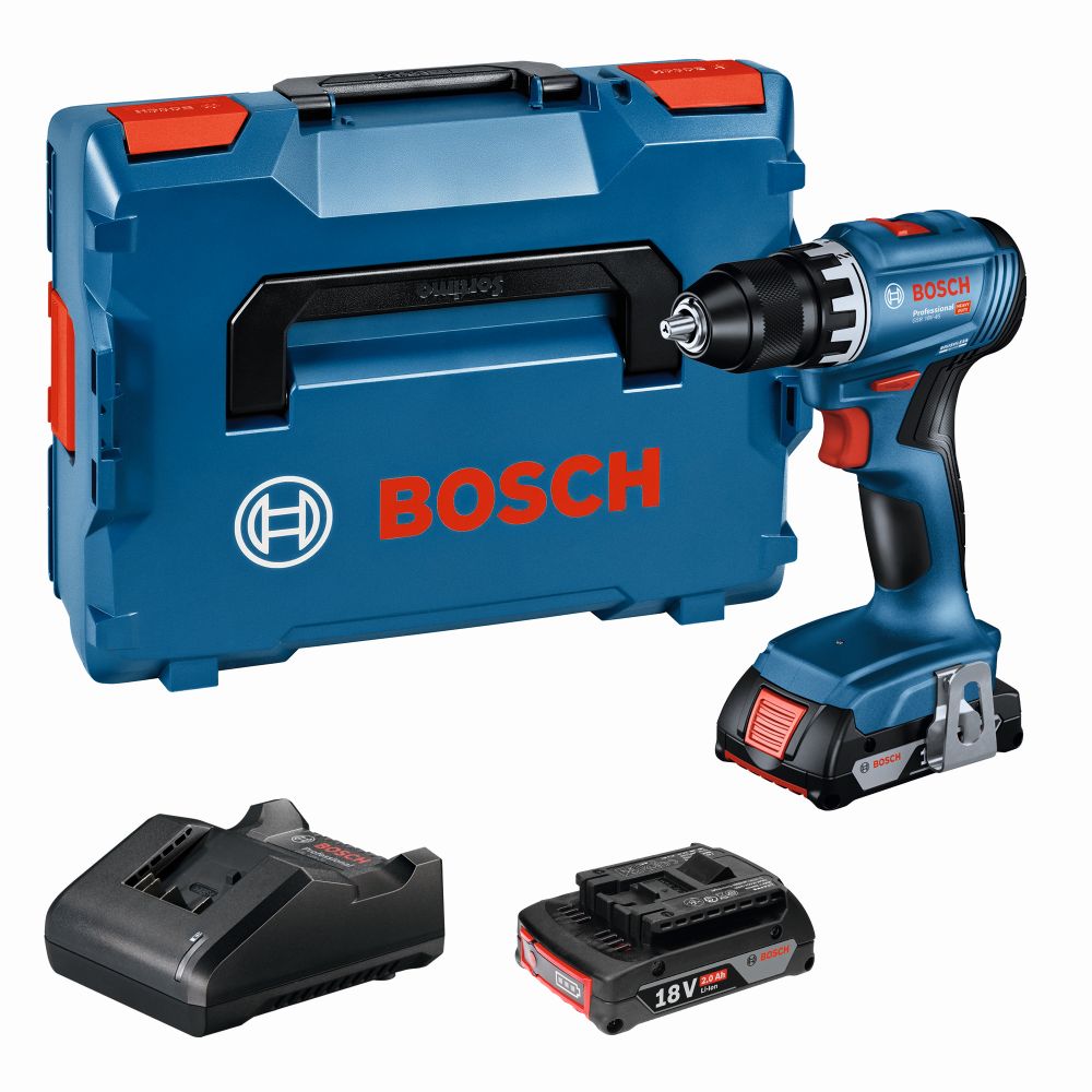 Bosch PRO Akku-Bohrschrauber GSR 18V-45, 2 x Akku GBA 18V 2.0Ah in L-BOXX Produktbild img1 L