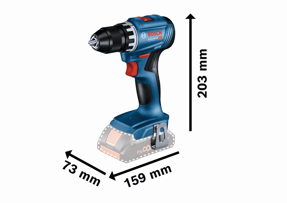 Bosch PRO Akku-Bohrschrauber GSR 18V-45 in L-BOXX Produktbild img3 L