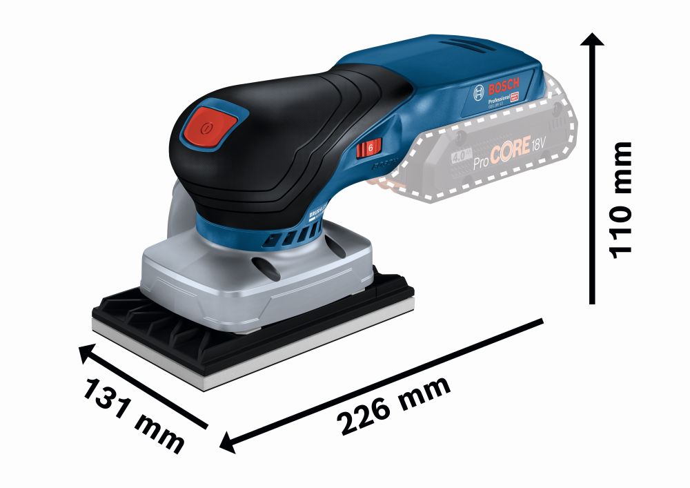Bosch PRO Akku-Schwingschleifer GSS 18V-13 in L-BOXX Produktbild img3 L