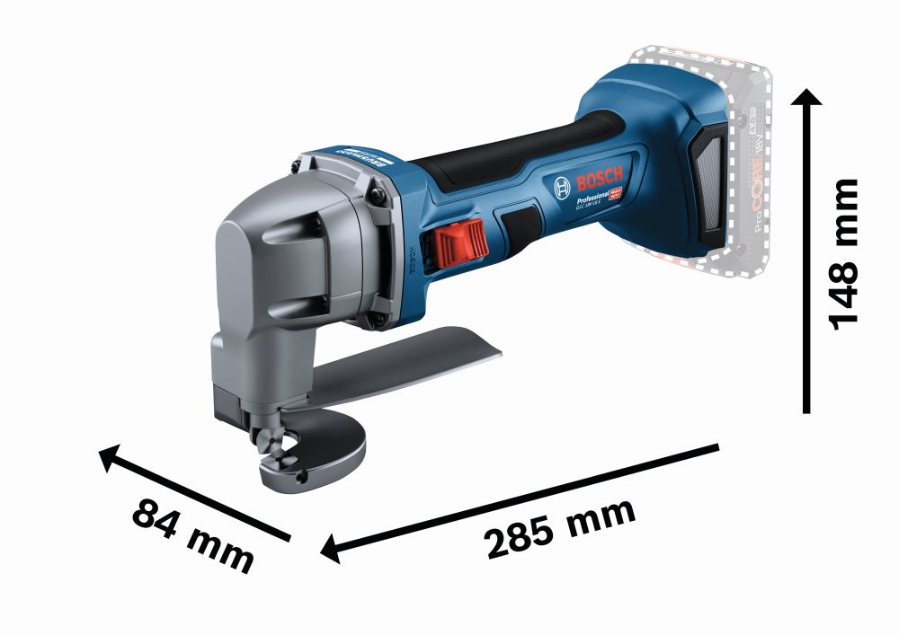 Bosch PRO Akku-Blechschere GSC 18V-16 E, 2 x Akku ProCORE18V 4.0Ah in L-BOXX Produktbild img3 L