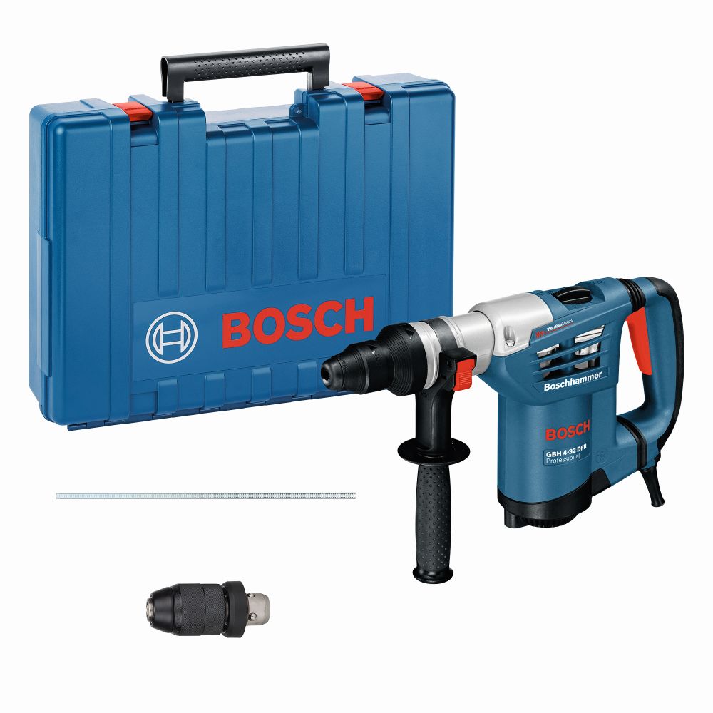 Bosch PRO Bohrhammer mit SDS plus GBH 4-32 DFR, Schnellwechselbohrfutter, Handwerkerkoffer Produktbild img1 L