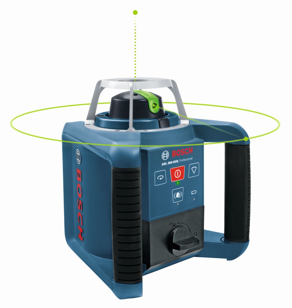 Bosch PRO Rotationslaser GRL 300 HVG, 2 x Batterie LR20 1,5V im Handwerkerkoffer Produktbild img2 L