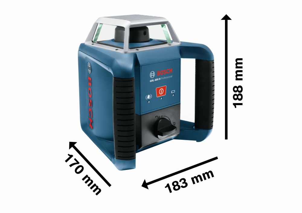 Bosch PRO Rotationslaser GRL 400 H im Handwerkerkoffer Produktbild img3 L