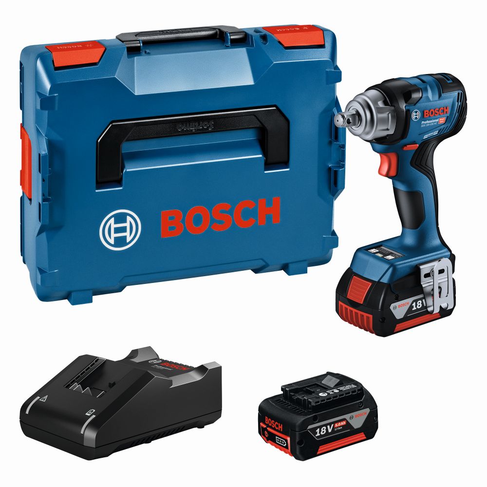 Bosch PRO Akku-Drehschlagschrauber GDS 18V-330 HC, 2xAkku GBA 18V 5.0Ah, GAL 18V-40 Pro Produktbild img1 L