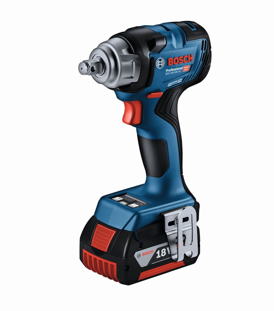 Bosch PRO Akku-Drehschlagschrauber GDS 18V-330 HC, 2xAkku GBA 18V 5.0Ah, GAL 18V-40 Pro Produktbild img2 L