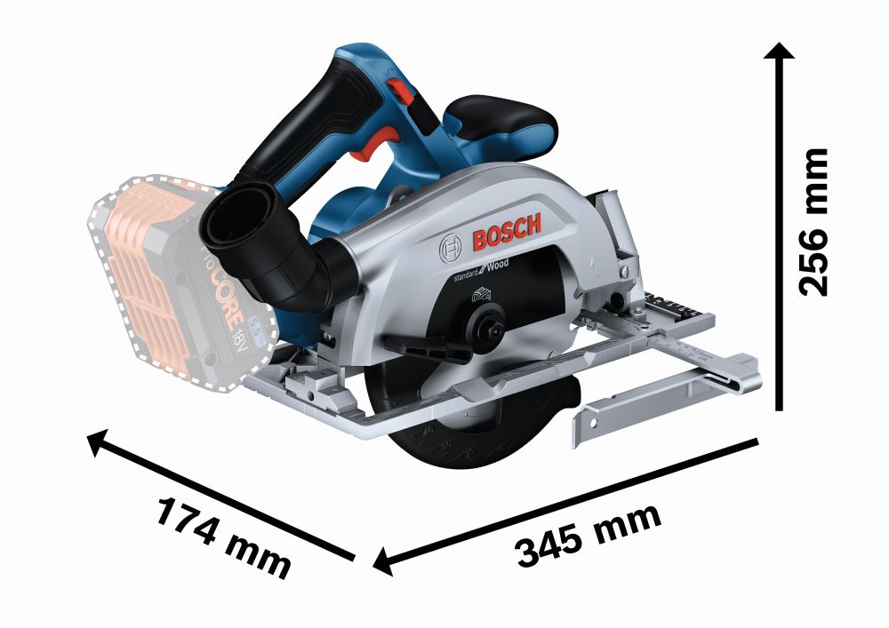 Bosch PRO Akku-Kreissäge GKS 18V-57-2 in L-BOXX Produktbild img3 L