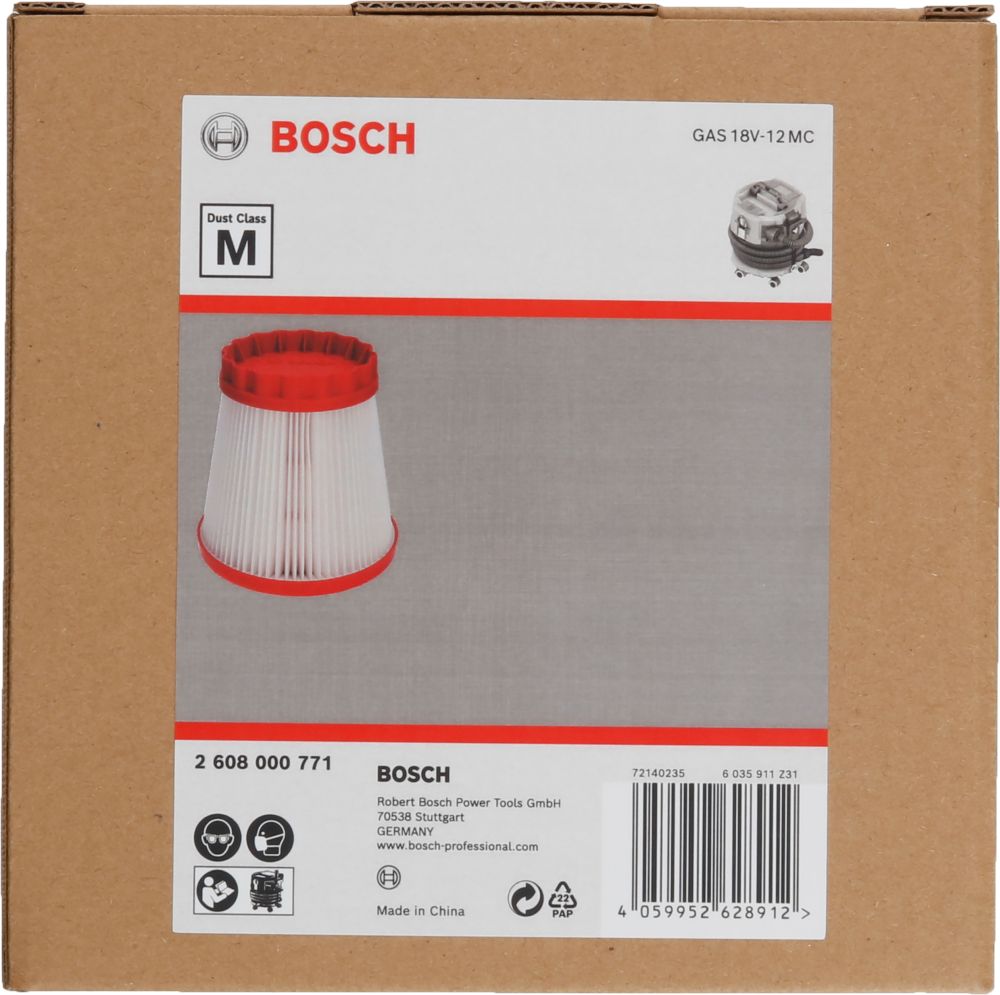 Bosch PRO Filter Klasse M, 158 x 158 x 160 mm Produktbild img2 L