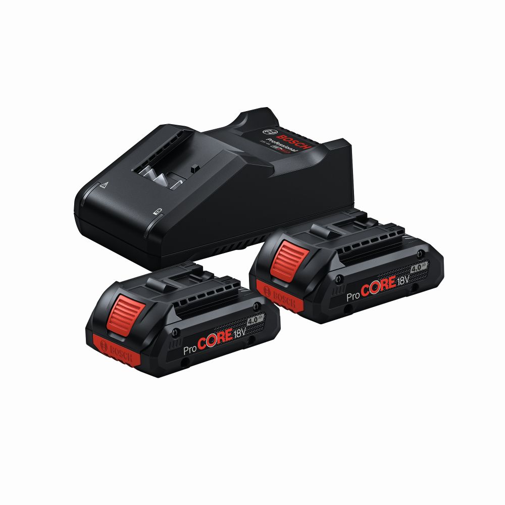 Bosch PRO Starter-Set 2 x ProCORE18V 4.0Ah + GAL 18V-40 Produktbild img1 L