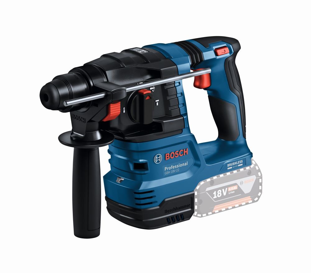 Bosch PRO Akku-Bohrhammer mit SDS plus GBH 18V-22 in L-BOXX 136 Produktbild img2 L