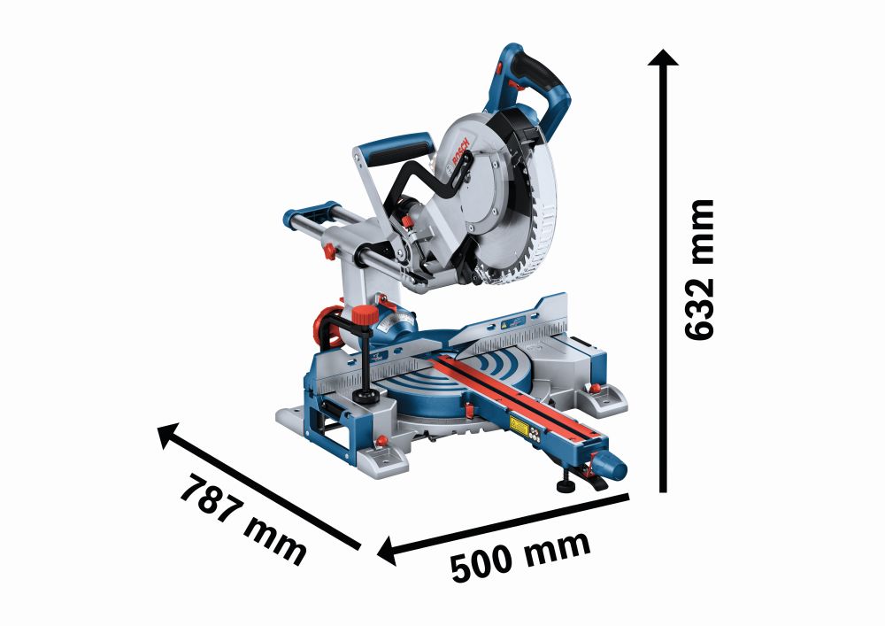 Bosch PRO Akku-Kapp- und Gehrungssäge GCM 18V-254 D Produktbild img3 L