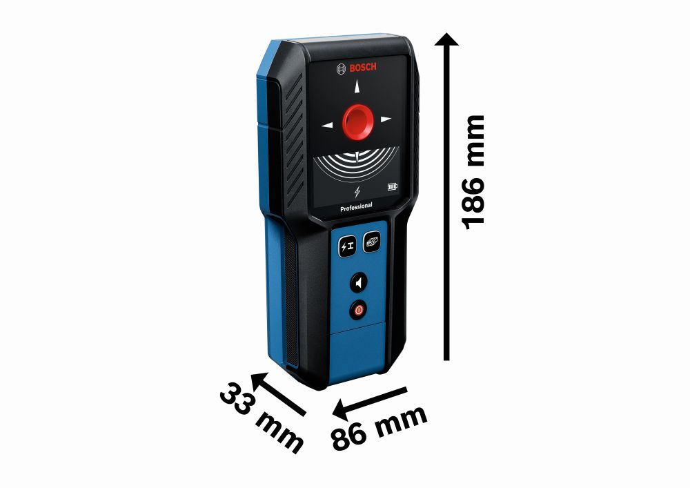Bosch PRO Ortungsgerät GMS 120-27, BA 3.7V 1.0Ah A + USB-C®-Kabel Produktbild img3 L