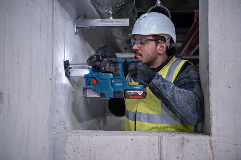 Bosch PRO Akku-Bohrhammer mit SDS plus GBH 18V-22 in L-BOXX 136 Produktbild img6 L