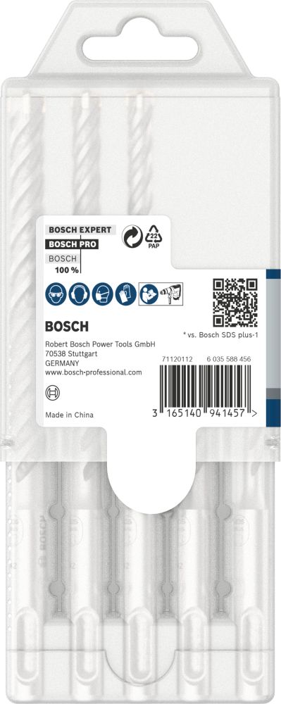 Bosch PRO SDS plus-5X Hammerbohrer-Set, 5.5/6/7/8/10 mm, 5-tlg. Produktbild img3 L