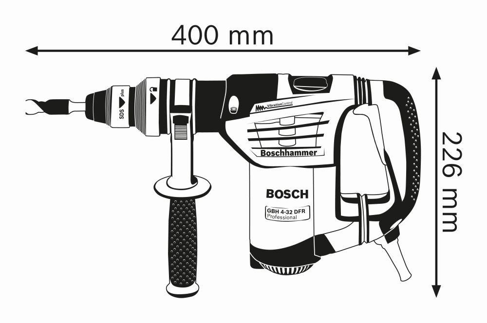 Bosch PRO Bohrhammer mit SDS plus GBH 4-32 DFR in L-BOXX Produktbild img3 L