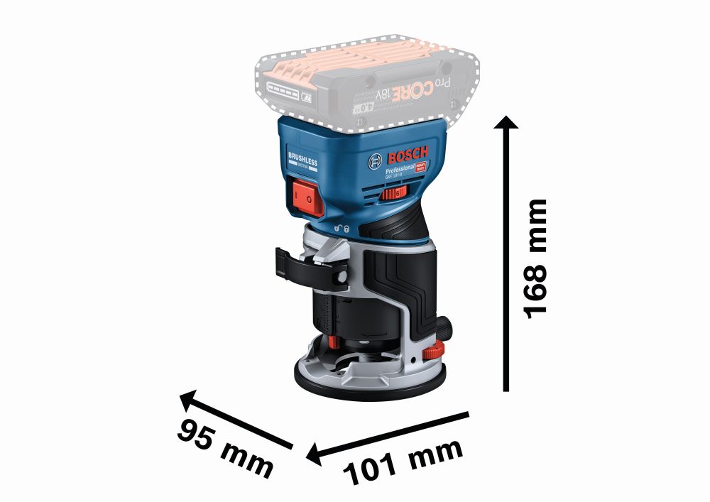 Bosch PRO Akku-Kantenfräse GKF 18V-8 Produktbild img3 L