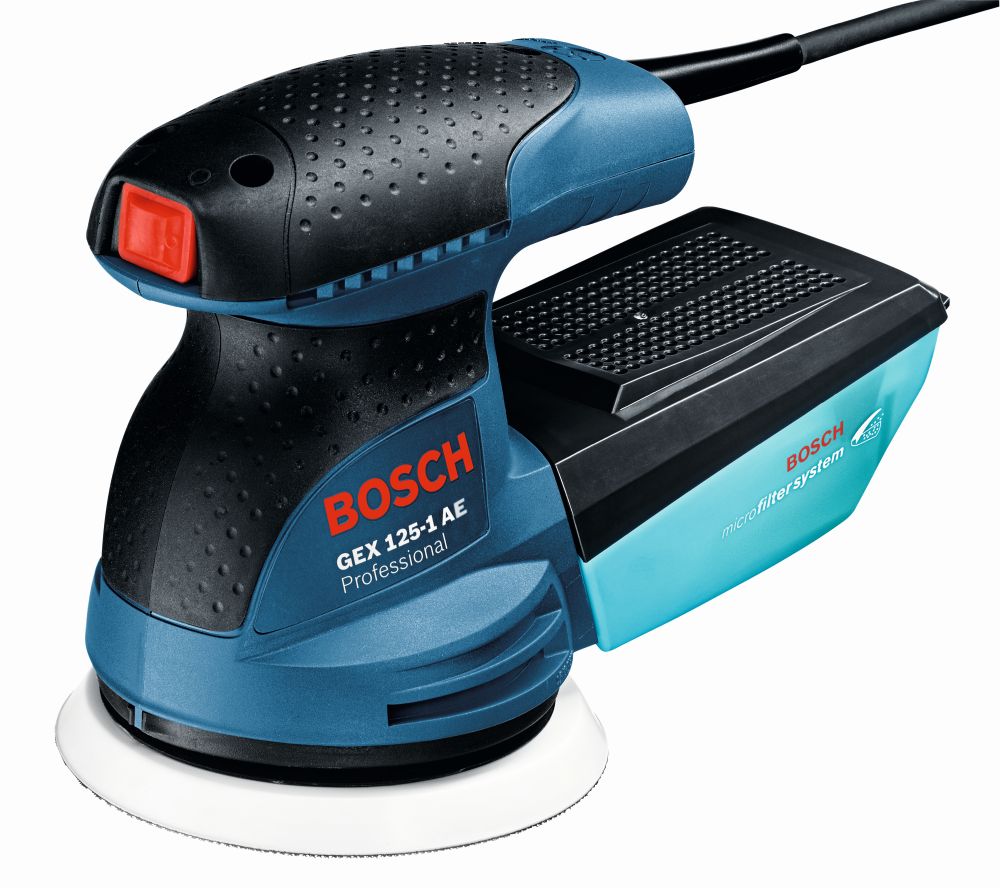 Bosch PRO Exzenterschleifer GEX 125-1 AE, mit 3 x Schleifblatt C470, im Handwerkerkoffer Produktbild img2 L