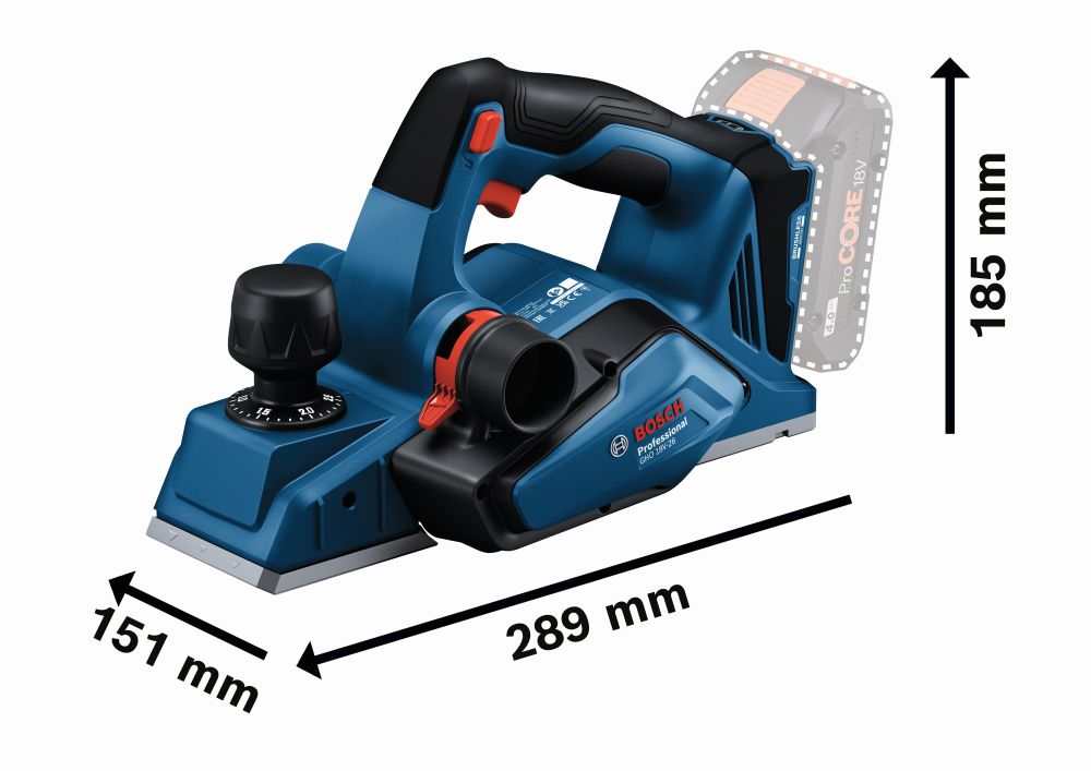 Bosch PRO Akku-Hobel GHO 18V-26 in L-BOXX Produktbild img3 L