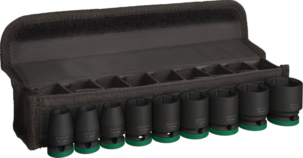 Bosch PRO Impact Steckschlüsselsatz Set, 1/2", Standard, 9-tlg. Produktbild img2 L