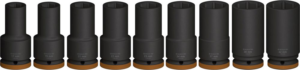 Bosch PRO Impact Steckschlüsselsatz Set, 3/4", tief, 9-tlg. Produktbild img1 L