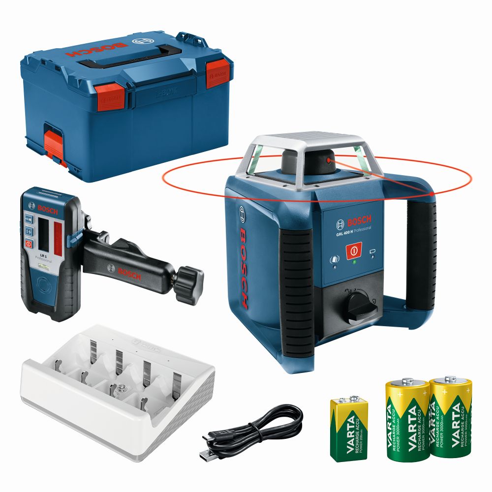 Bosch PRO Rotationslaser GRL 400 H + LR 1 in L-BOXX Produktbild img1 L