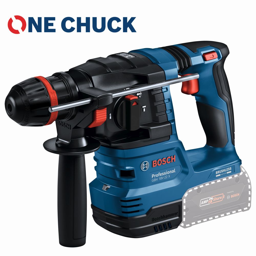 Bosch PRO Akku-Bohrhammer mit ONECHUCK GBH 18V-22 X Produktbild img1 L