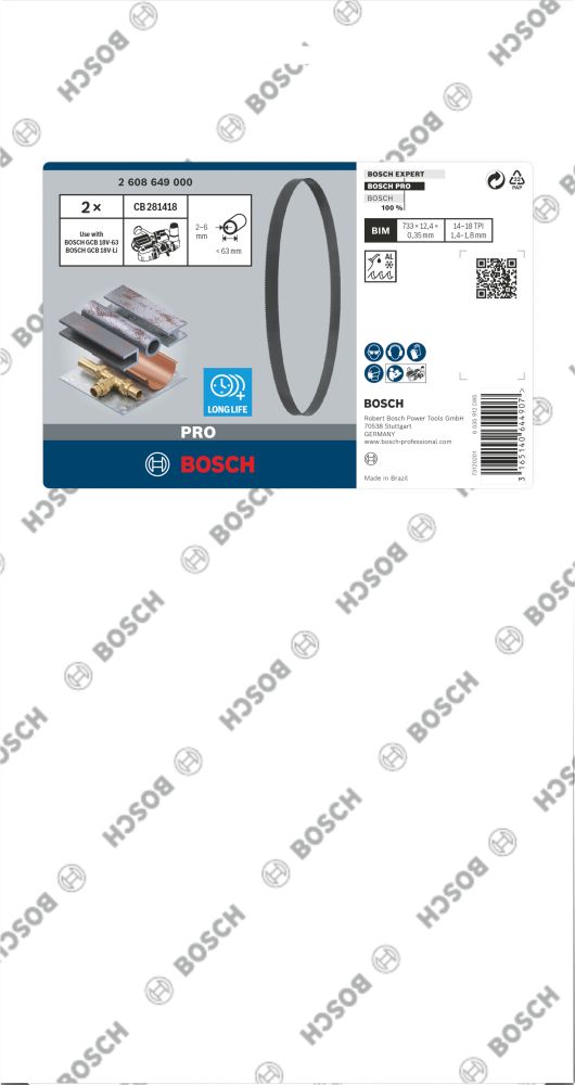 Bosch PRO CB281418 Bandsägeblatt, 733 mm, 2-tlg. Produktbild img2 L