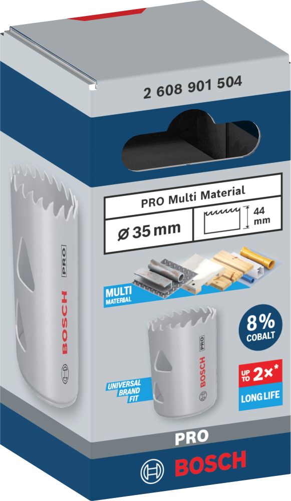 Bosch PRO Multi Material Lochsäge, 35 mm, mit Gewinde Produktbild img3 L