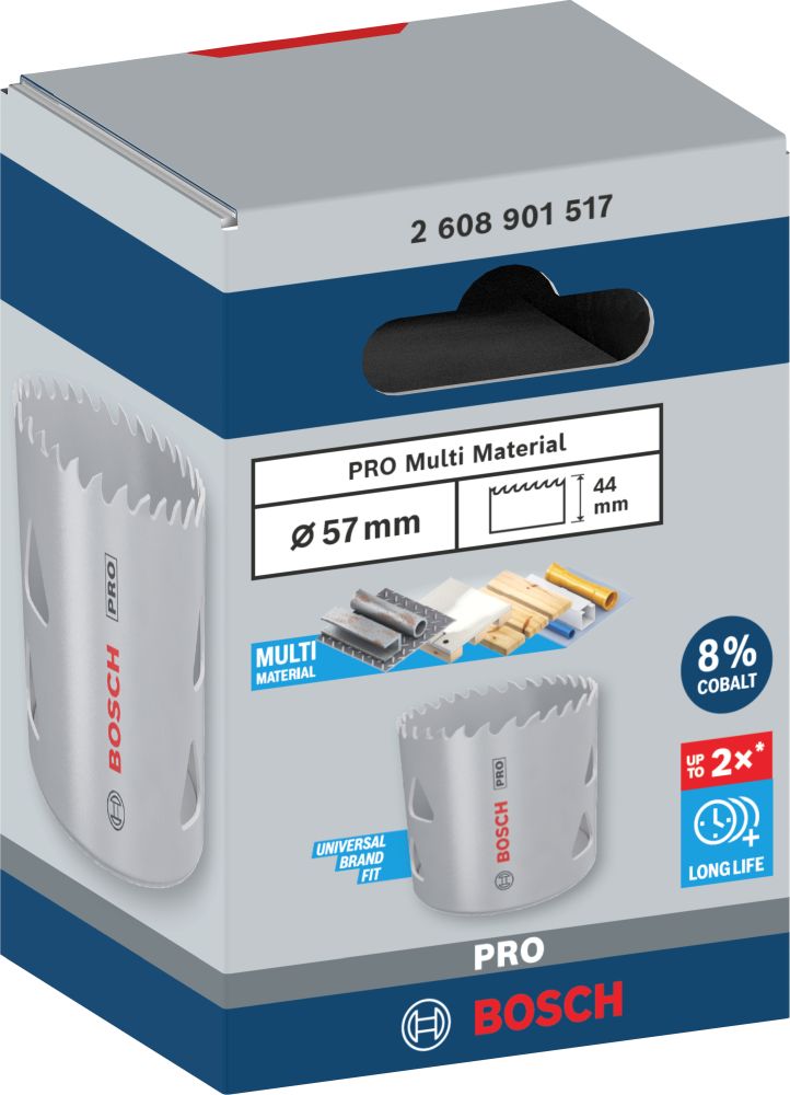 Bosch PRO Multi Material Lochsäge, 57 mm, mit Gewinde Produktbild img3 L