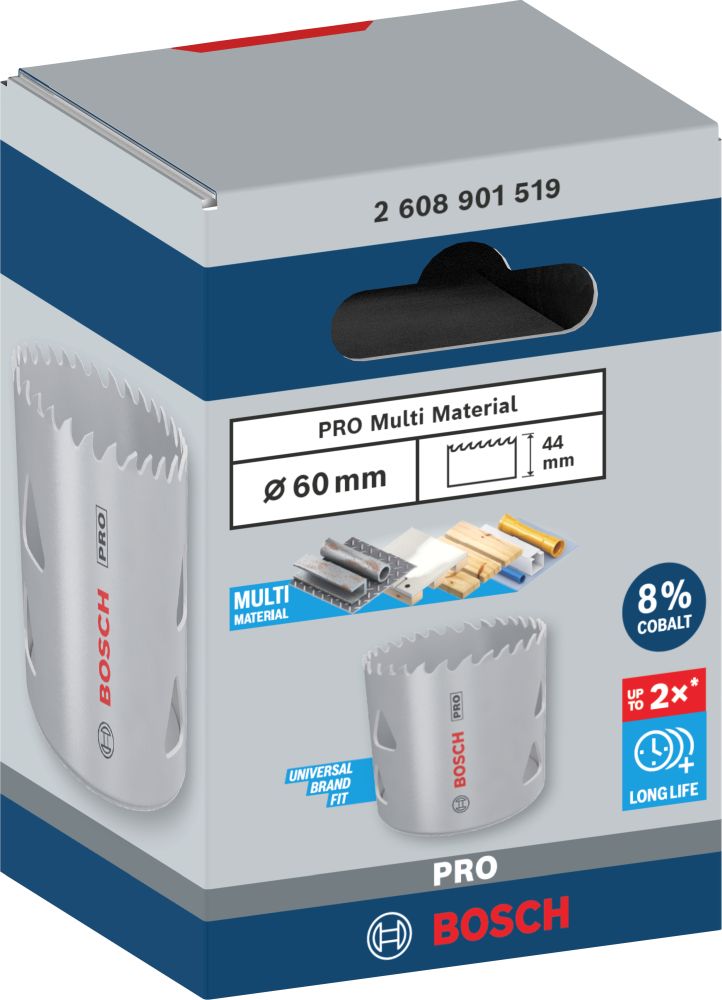 Bosch PRO Multi Material Lochsäge, 60 mm, mit Gewinde Produktbild img3 L