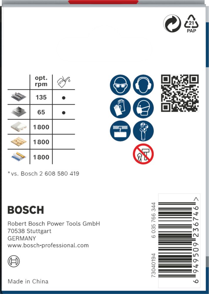 Bosch PRO Multi Material Lochsäge, 67 mm, mit Gewinde Produktbild img4 L