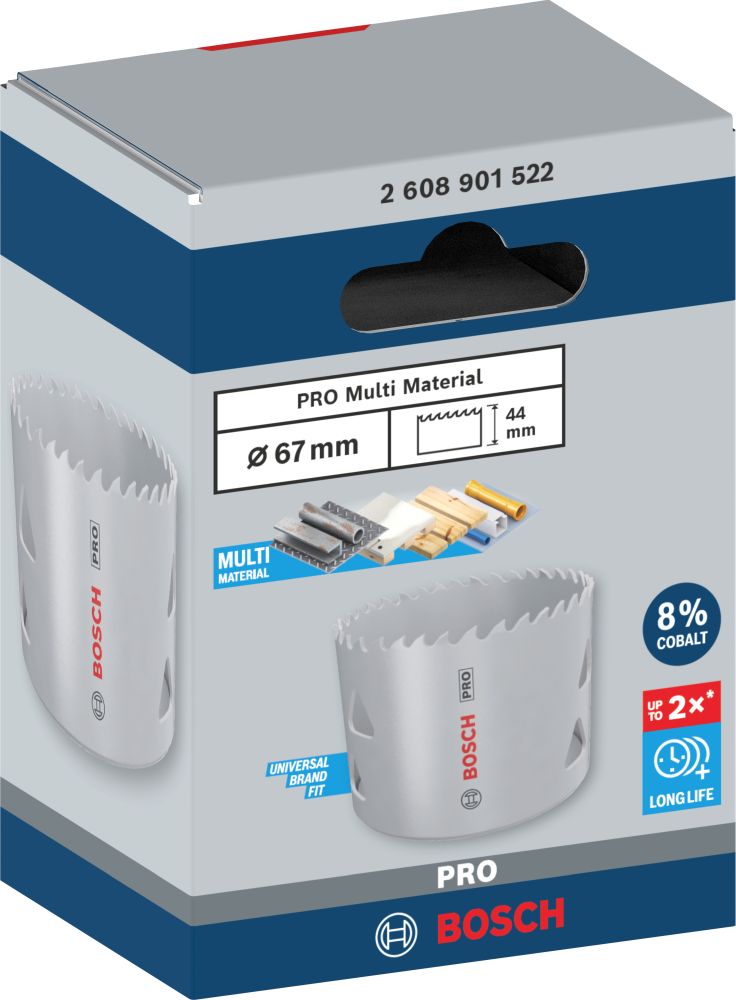 Bosch PRO Multi Material Lochsäge, 67 mm, mit Gewinde Produktbild img3 L