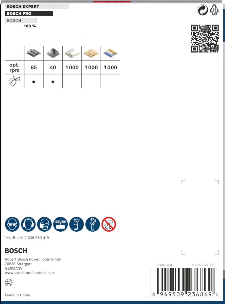 Bosch PRO Multi Material Lochsäge, 102&nbsp;mm, mit Gewinde Produktbild img4 L