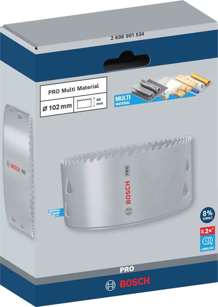 Bosch PRO Multi Material Lochsäge, 102&nbsp;mm, mit Gewinde Produktbild img3 L