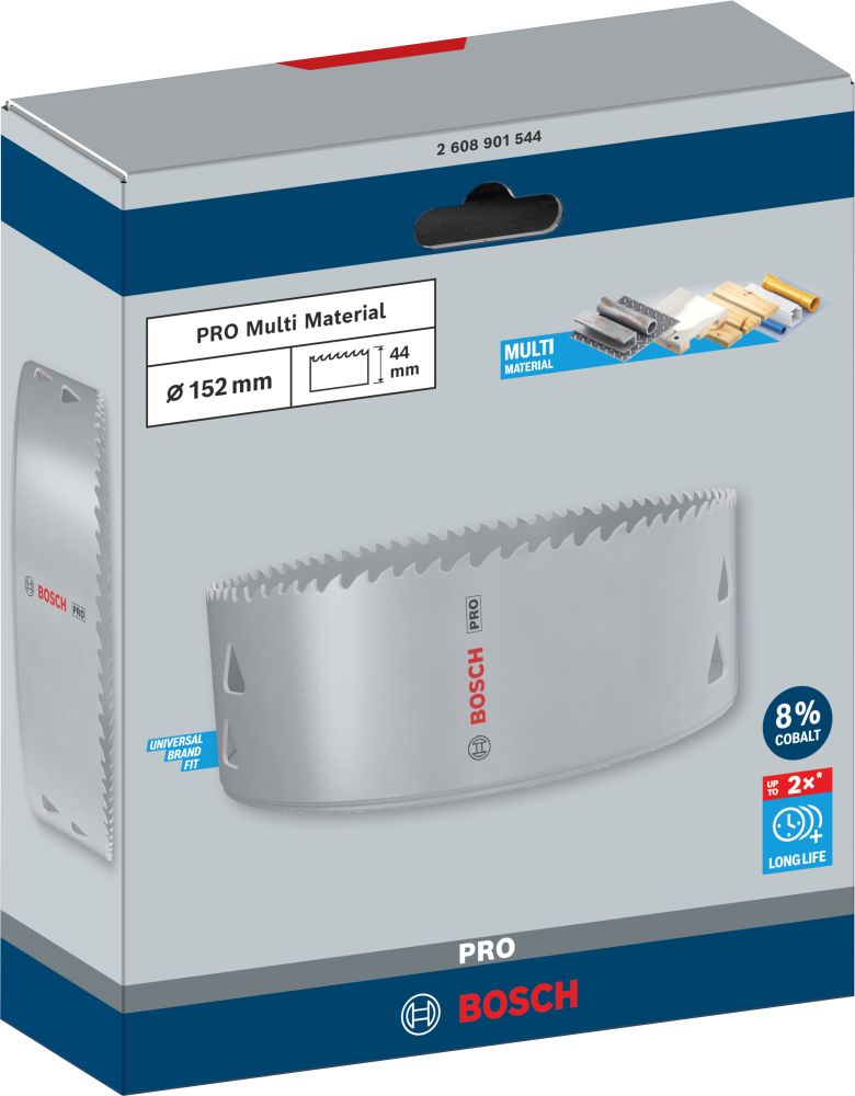 Bosch PRO Multi Material Lochsäge, 152 mm, mit Gewinde Produktbild img3 L