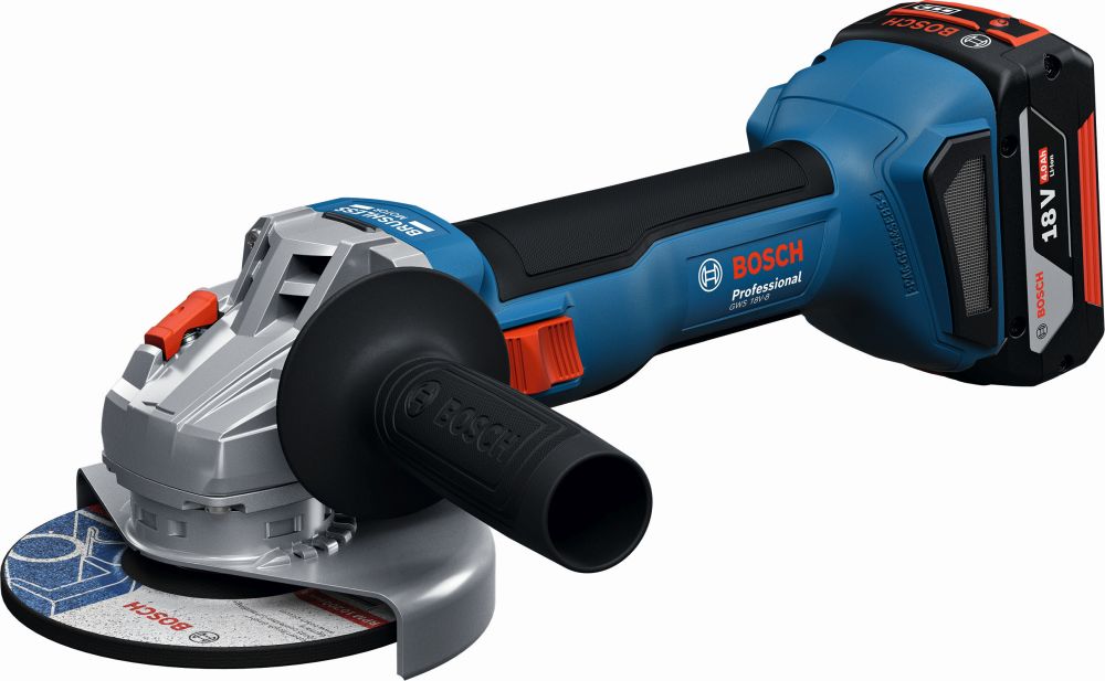 Bosch PRO Akku-Winkelschleifer GWS 18V-8, 2 x Akku GBA 18V 5.0Ah, L-BOXX 136 Produktbild img2 L