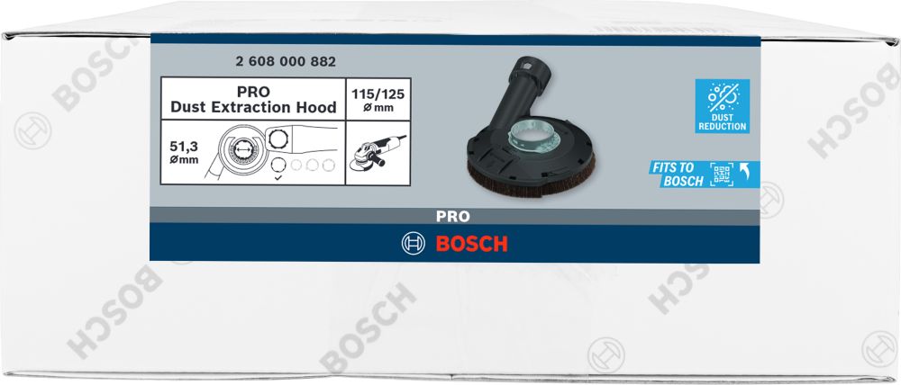 Bosch PRO Absaughaube, ohne Schlüssel, 115/125 mm Produktbild img2 L