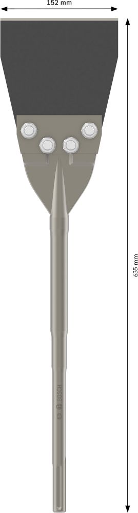 Bosch PRO SDS max Bodenschaber, 152 x 635 mm Produktbild img5 L