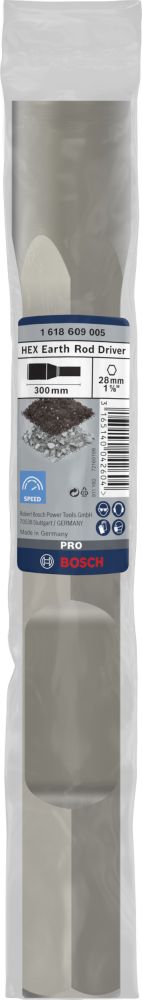 Bosch PRO HEX&nbsp;28 Einschlaghilfe für Erdspieße, 300&nbsp;mm Produktbild img2 L