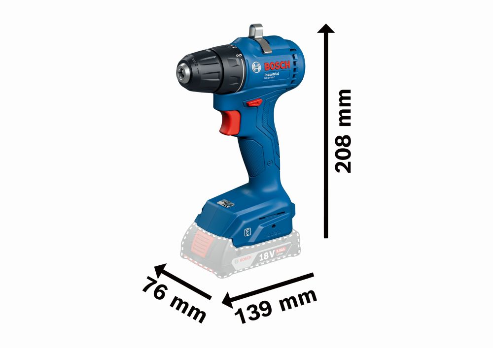 Bosch Industriewerkzeuge Akku-Bohrschrauber ISR 18V-30 P Produktbild img2 L