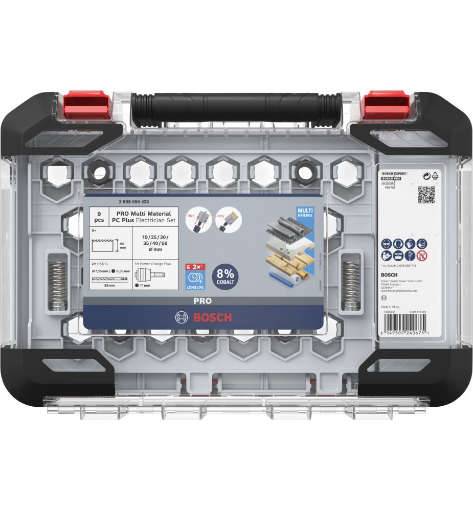 Bosch PRO Multi Material PC Plus Lochsägen-Set, 19-68 mm,9-tlg. Produktbild img3 L