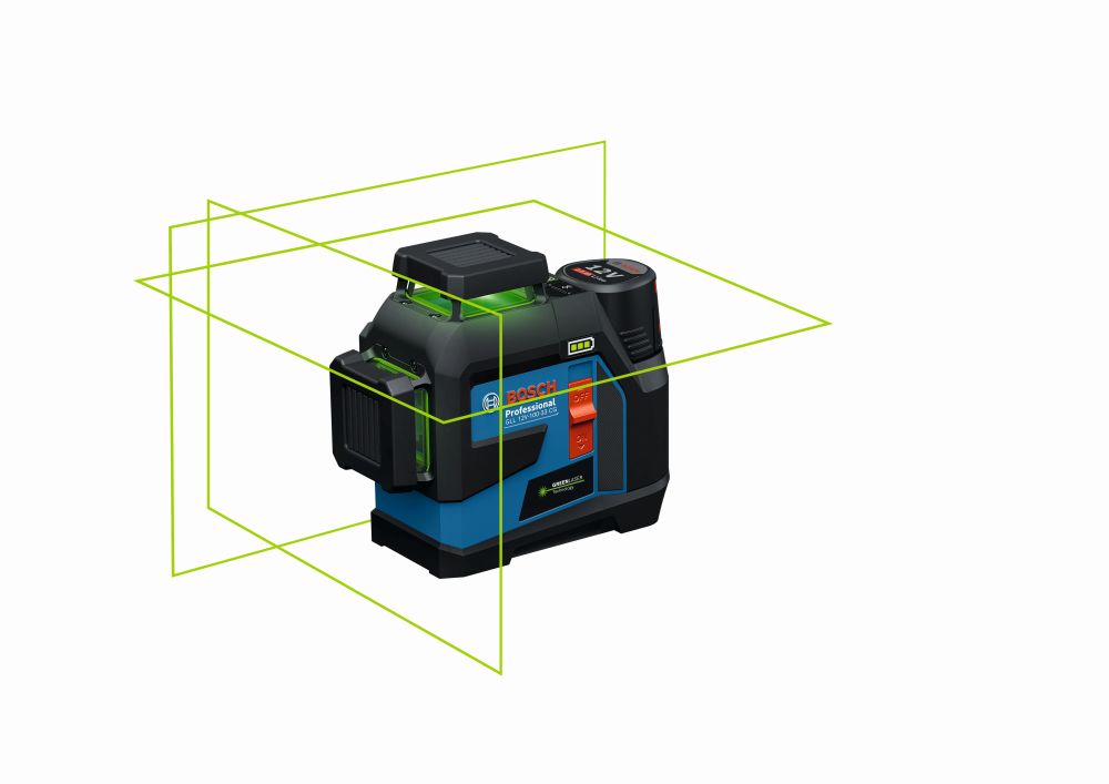 Bosch PRO Linienlaser GLL 12V-100-33 CG, 1 x Akku GBA 12V 2.0Ah in L-BOXX Produktbild img2 L