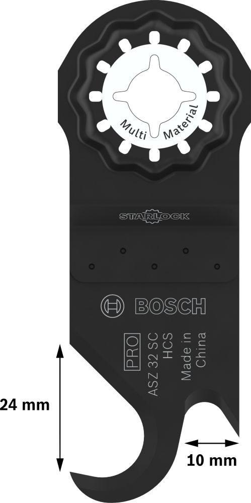 Bosch PRO ASZ 32 SC Blatt für Multifunktionswerkzeuge, 24 x 11 mm Produktbild img4 L